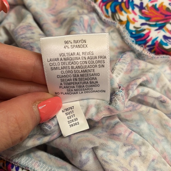 Thalia Sodi womens shirt top sexy cold shoulder size large oversized - Picture 11 of 12